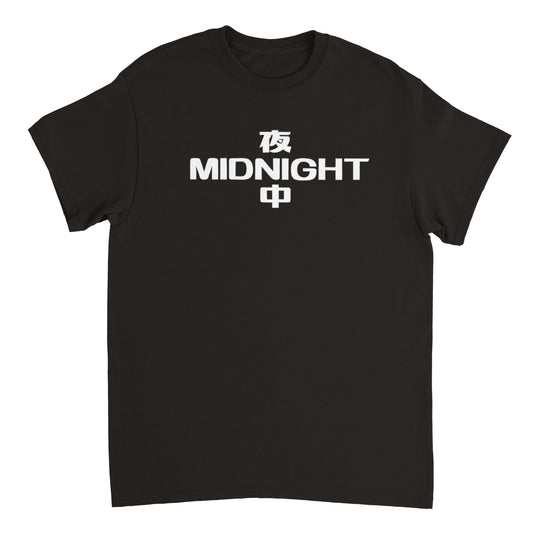 MIDNIGHT WHITE Heavyweight Unisex Crewneck T-shirt